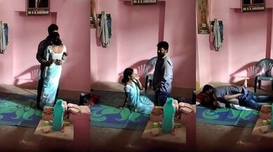 Pati Chhip Dost Aur Biwi Chudai Video